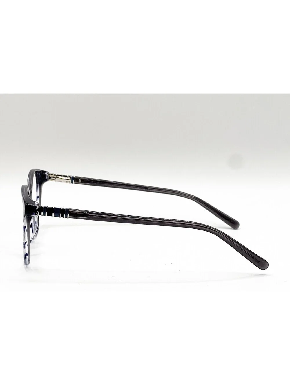 Nicole Miller Antigua C01 Smoke Grey Round Authentic Eyeglass Frames 51-18-135